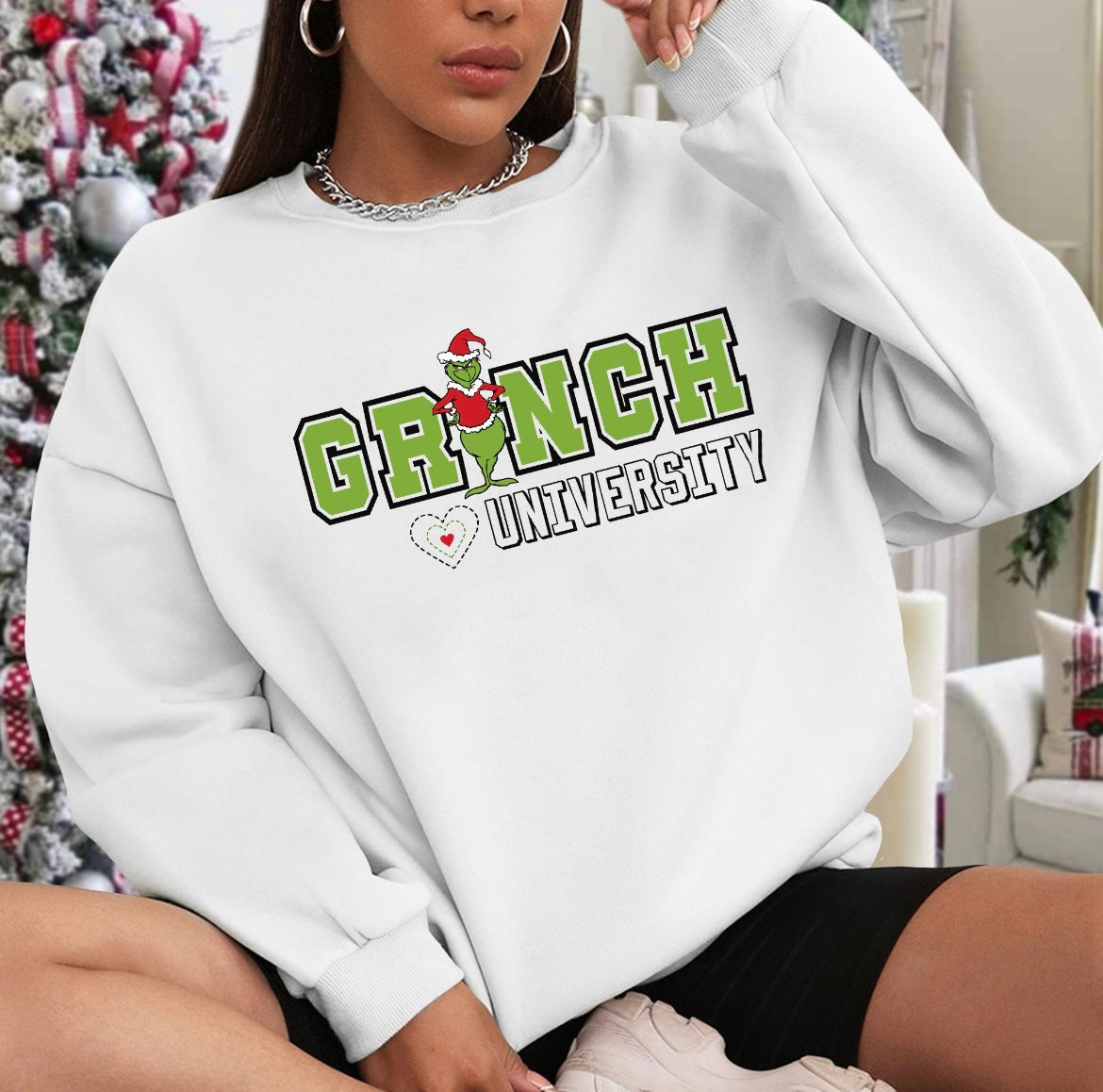 Grinch university sweater