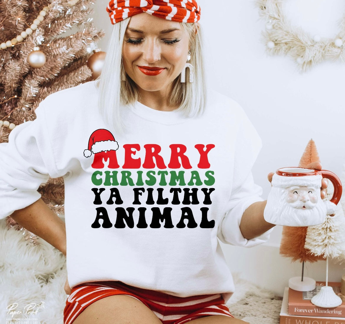 Merry christmas ya filthy animal. Sweatshirt