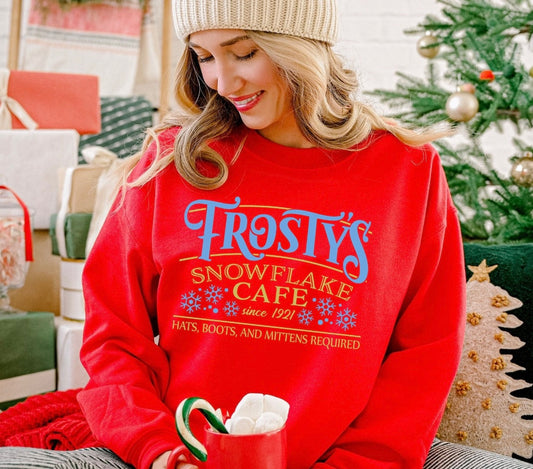 Frosty's snow flake cafe sweatshirt