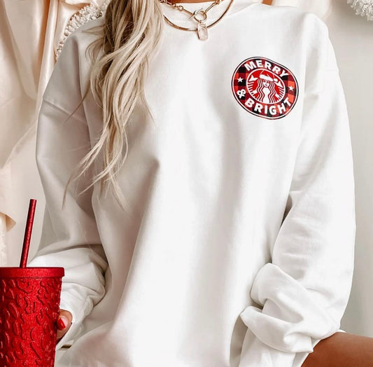 Plaid Merry & Bright (pocket size) sweatshirt