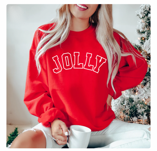 Jolly' white print sweatshirt