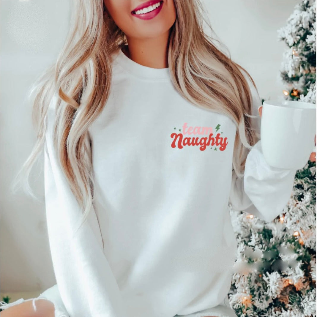 Team naughty pocket size sweatshirt