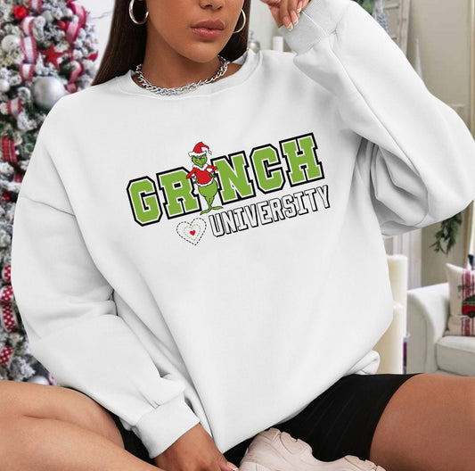 Grinch university sweater