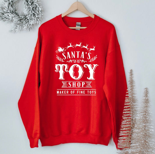 Santas toy shop sweatshirt